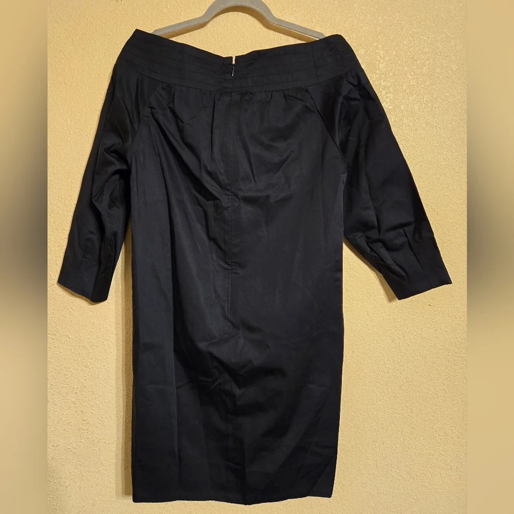 NWT J.Crew Mini Dress Blue Long Sleeve Round Neck Size 00